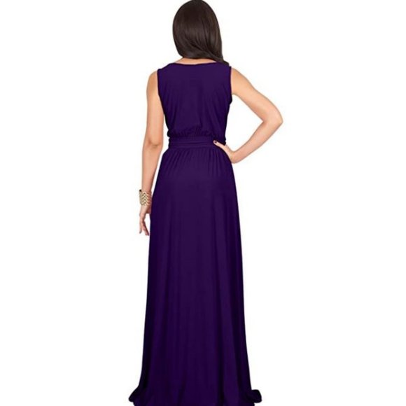 ONLY 1 LEFT!! KOH Sleeveless Maxi Evening Dress XL - Picture 4 of 6